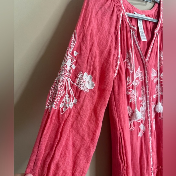 Tommy Bahama Linen Gauze Tunic Swim Cover-up Dress - Picture 5 of 14